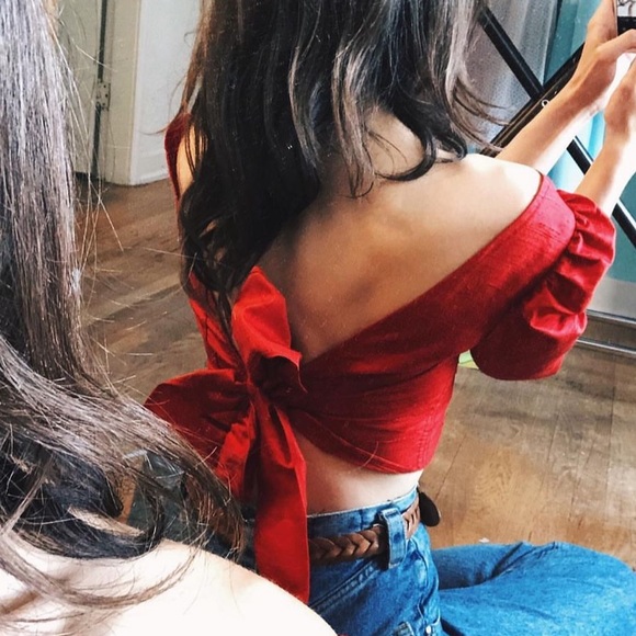 Slow Fashion Silk Tie Top - Picture 4 of 5